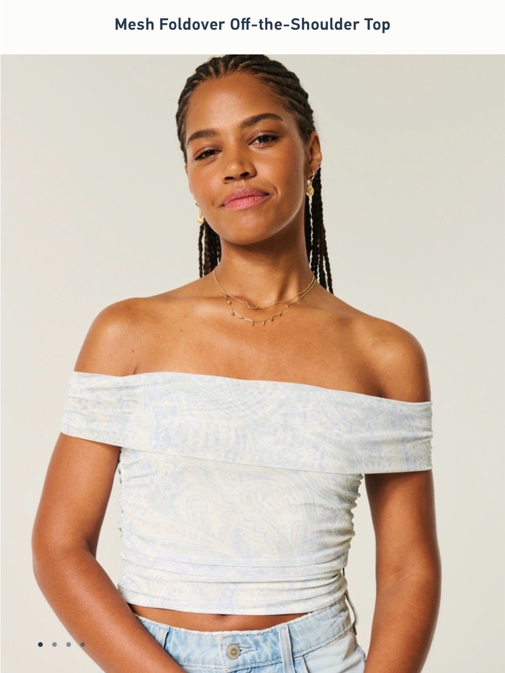 Hollister Off Shoulder Crop Top